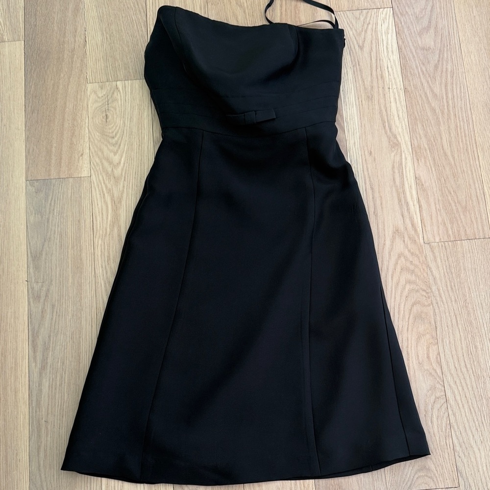Ann Taylor Elegant Black Strapless Dress op